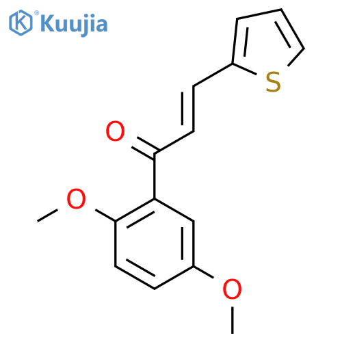(2E)-1-(2,5-Dimethoxyphenyl)-3-(thiophen-2-yl)prop-2-en-1-one structure