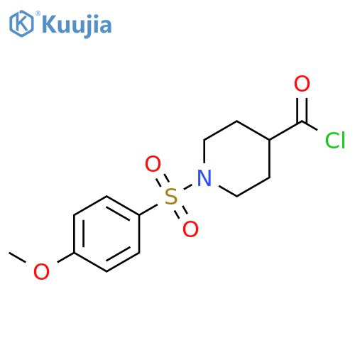 1-(4-Methoxyphenyl)sulfonylpiperidine-4-carbonyl chloride structure