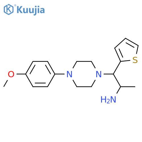1-4-(4-methoxyphenyl)piperazin-1-yl-1-(thiophen-2-yl)propan-2-amine structure