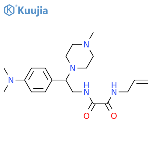 N'-{2-4-(dimethylamino)phenyl-2-(4-methylpiperazin-1-yl)ethyl}-N-(prop-2-en-1-yl)ethanediamide structure