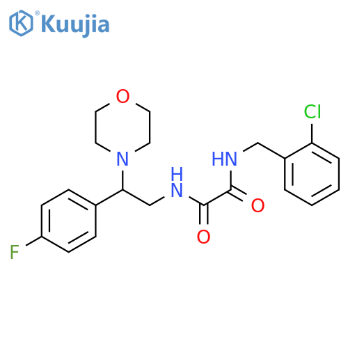 N-(2-chlorophenyl)methyl-N'-2-(4-fluorophenyl)-2-(morpholin-4-yl)ethylethanediamide structure