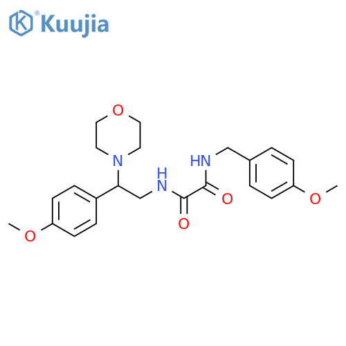 N-2-(4-methoxyphenyl)-2-(morpholin-4-yl)ethyl-N'-(4-methoxyphenyl)methylethanediamide structure