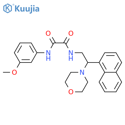 N'-(3-methoxyphenyl)-N-2-(morpholin-4-yl)-2-(naphthalen-1-yl)ethylethanediamide structure