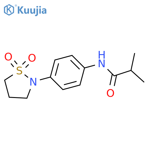N-4-(1,1-dioxo-1lambda6,2-thiazolidin-2-yl)phenyl-2-methylpropanamide structure