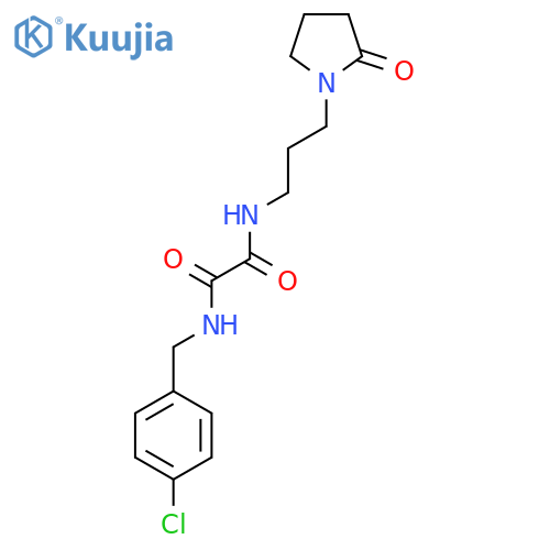 N'-(4-chlorophenyl)methyl-N-3-(2-oxopyrrolidin-1-yl)propylethanediamide structure