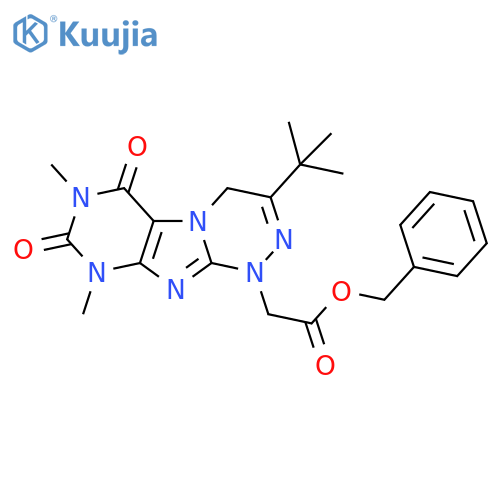 benzyl 2-{3-tert-butyl-7,9-dimethyl-6,8-dioxo-1H,4H,6H,7H,8H,9H-1,2,4triazino4,3-gpurin-1-yl}acetate structure