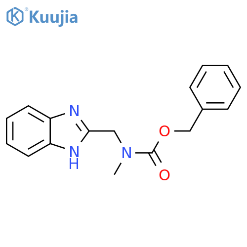 benzyl N-(1H-1,3-benzodiazol-2-yl)methyl-N-methylcarbamate structure