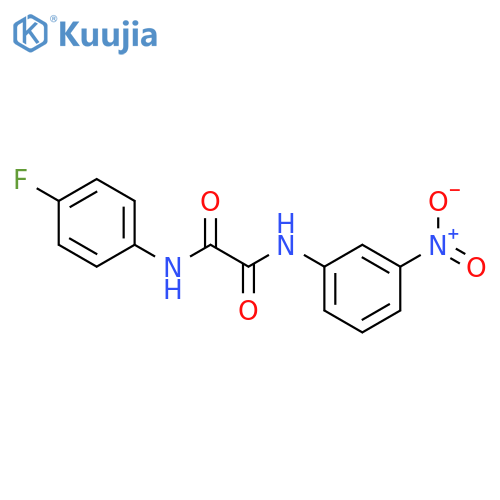 N'-(4-fluorophenyl)-N-(3-nitrophenyl)ethanediamide structure