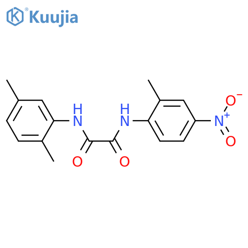 N-(2,5-dimethylphenyl)-N'-(2-methyl-4-nitrophenyl)ethanediamide structure