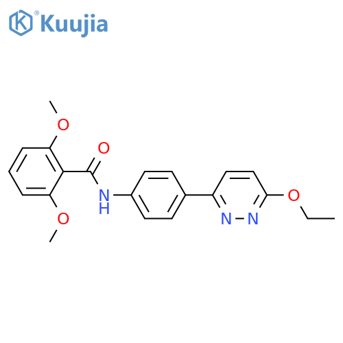 N-4-(6-ethoxypyridazin-3-yl)phenyl-2,6-dimethoxybenzamide structure