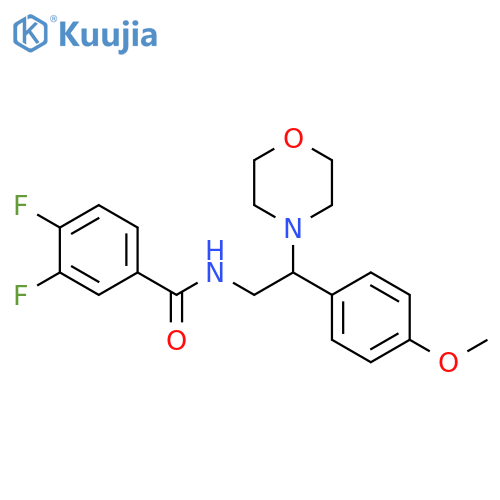 3,4-difluoro-N-2-(4-methoxyphenyl)-2-(morpholin-4-yl)ethylbenzamide structure