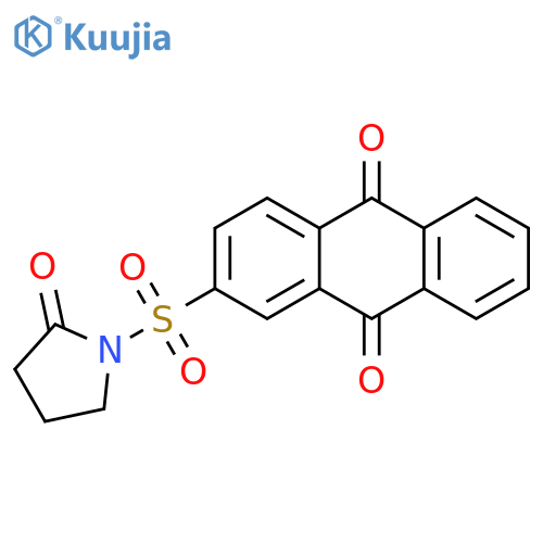 2-(2-oxopyrrolidin-1-yl)sulfonyl-9,10-dihydroanthracene-9,10-dione structure