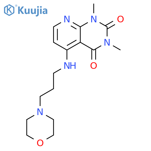 1,3-dimethyl-5-{3-(morpholin-4-yl)propylamino}-1H,2H,3H,4H-pyrido2,3-dpyrimidine-2,4-dione structure