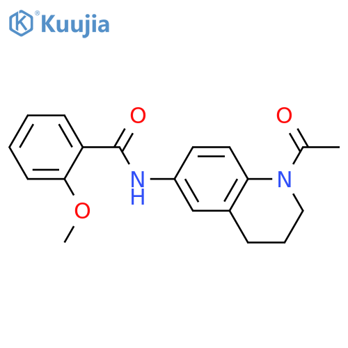 N-(1-acetyl-1,2,3,4-tetrahydroquinolin-6-yl)-2-methoxybenzamide structure