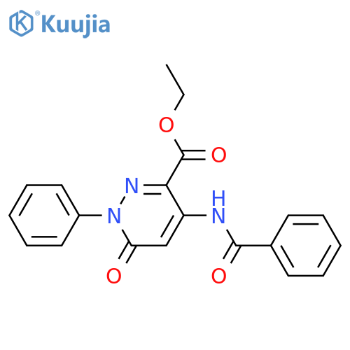 ethyl 4-benzamido-6-oxo-1-phenyl-1,6-dihydropyridazine-3-carboxylate structure