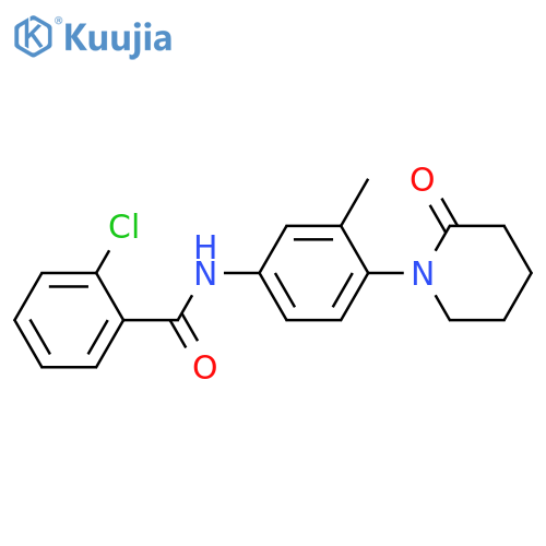 2-chloro-N-3-methyl-4-(2-oxopiperidin-1-yl)phenylbenzamide structure