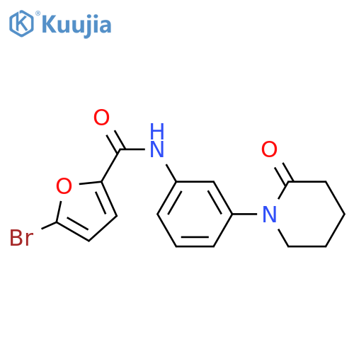 5-bromo-N-3-(2-oxopiperidin-1-yl)phenylfuran-2-carboxamide structure