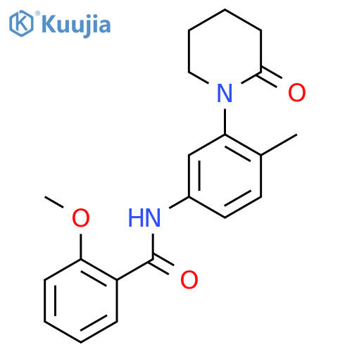 2-methoxy-N-4-methyl-3-(2-oxopiperidin-1-yl)phenylbenzamide structure