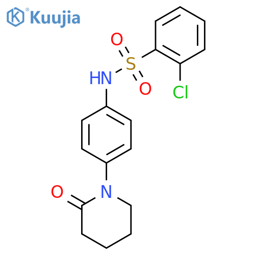 2-chloro-N-4-(2-oxopiperidin-1-yl)phenylbenzene-1-sulfonamide structure
