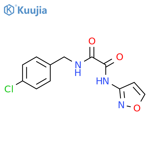 N'-(4-chlorophenyl)methyl-N-(1,2-oxazol-3-yl)ethanediamide structure