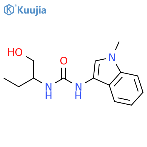 Urea, N-[1-(hydroxymethyl)propyl]-N'-(1-methyl-1H-indol-3-yl)- structure