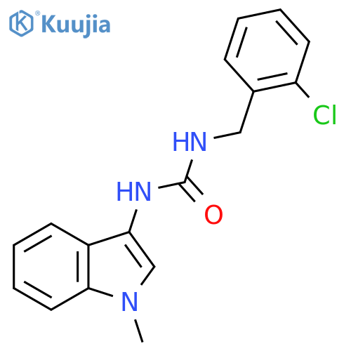 1-(2-chlorobenzyl)-3-(1-methyl-1H-indol-3-yl)urea structure