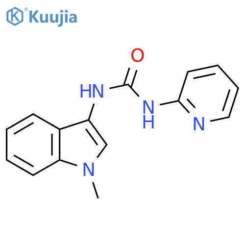3-(1-methyl-1H-indol-3-yl)-1-(pyridin-2-yl)urea structure