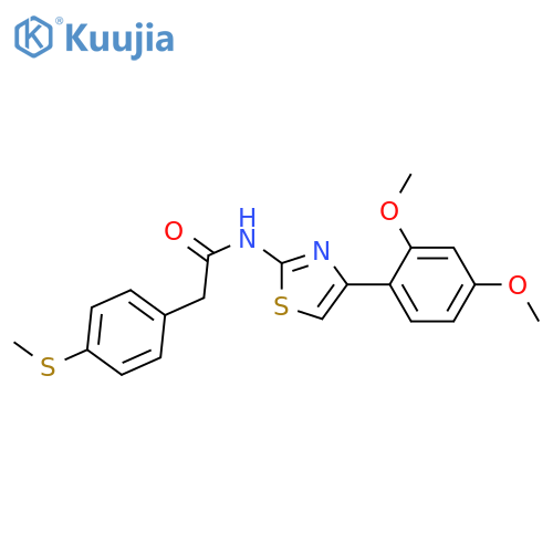 N-4-(2,4-dimethoxyphenyl)-1,3-thiazol-2-yl-2-4-(methylsulfanyl)phenylacetamide structure
