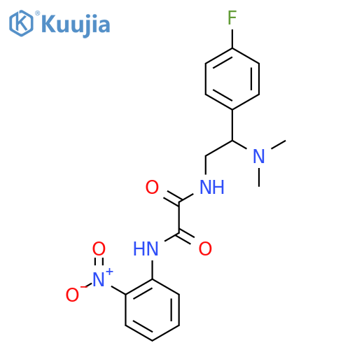 N'-2-(dimethylamino)-2-(4-fluorophenyl)ethyl-N-(2-nitrophenyl)ethanediamide structure