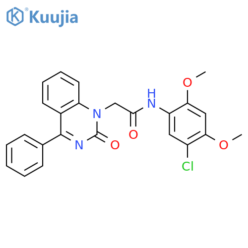 N-(5-chloro-2,4-dimethoxyphenyl)-2-(2-oxo-4-phenyl-1,2-dihydroquinazolin-1-yl)acetamide structure