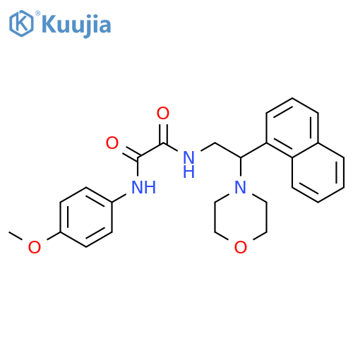 N'-(4-methoxyphenyl)-N-2-(morpholin-4-yl)-2-(naphthalen-1-yl)ethylethanediamide structure