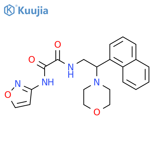 N'-2-(morpholin-4-yl)-2-(naphthalen-1-yl)ethyl-N-(1,2-oxazol-3-yl)ethanediamide structure