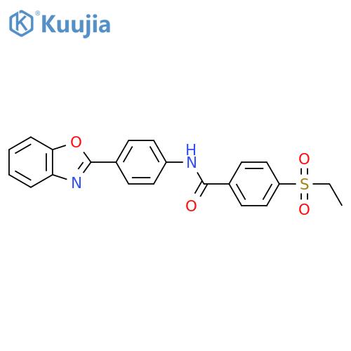 N-4-(1,3-benzoxazol-2-yl)phenyl-4-(ethanesulfonyl)benzamide structure