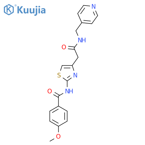 4-methoxy-N-4-({(pyridin-4-yl)methylcarbamoyl}methyl)-1,3-thiazol-2-ylbenzamide structure
