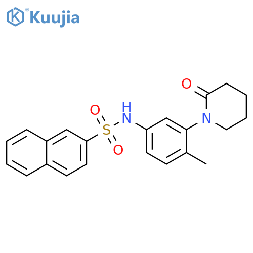 N-4-methyl-3-(2-oxopiperidin-1-yl)phenylnaphthalene-2-sulfonamide structure
