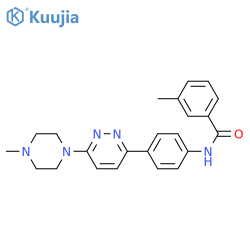 3-methyl-N-{4-6-(4-methylpiperazin-1-yl)pyridazin-3-ylphenyl}benzamide structure