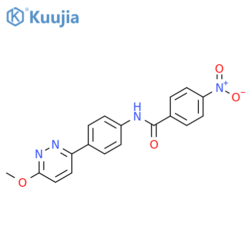 N-4-(6-methoxypyridazin-3-yl)phenyl-4-nitrobenzamide structure