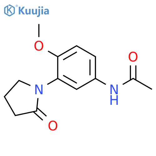 N-4-methoxy-3-(2-oxopyrrolidin-1-yl)phenylacetamide structure