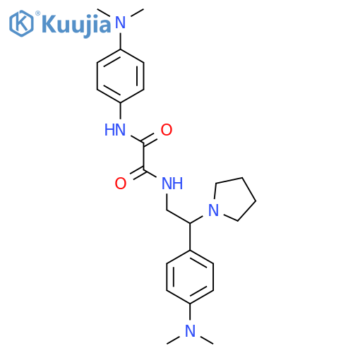 N'-4-(dimethylamino)phenyl-N-{2-4-(dimethylamino)phenyl-2-(pyrrolidin-1-yl)ethyl}ethanediamide structure