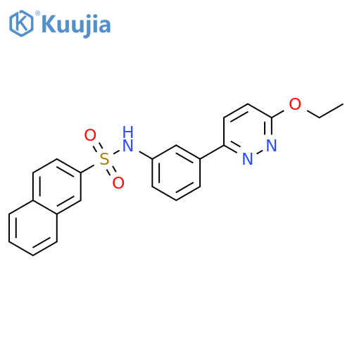 N-3-(6-ethoxypyridazin-3-yl)phenylnaphthalene-2-sulfonamide structure