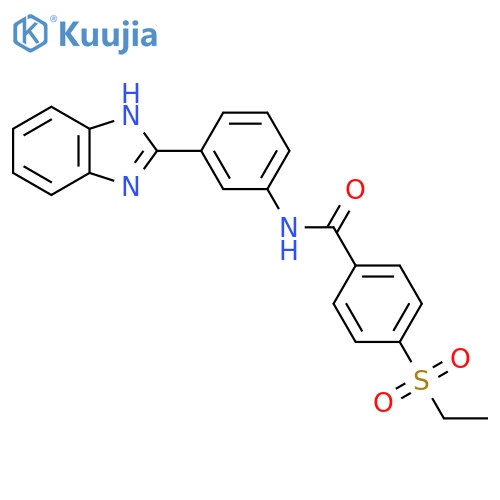 N-3-(1H-1,3-benzodiazol-2-yl)phenyl-4-(ethanesulfonyl)benzamide structure