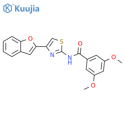 N-4-(1-benzofuran-2-yl)-1,3-thiazol-2-yl-3,5-dimethoxybenzamide structure