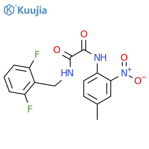 N'-(2,6-difluorophenyl)methyl-N-(4-methyl-2-nitrophenyl)ethanediamide structure