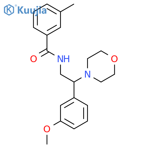 N-2-(3-methoxyphenyl)-2-(morpholin-4-yl)ethyl-3-methylbenzamide structure