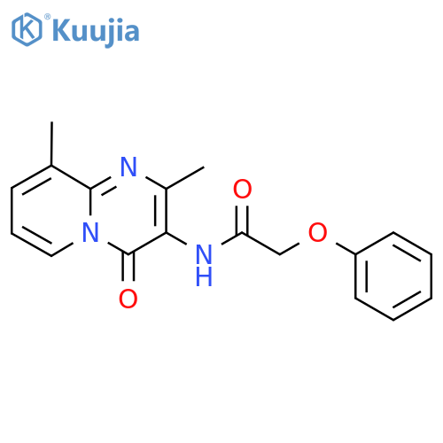 N-{2,9-dimethyl-4-oxo-4H-pyrido1,2-apyrimidin-3-yl}-2-phenoxyacetamide structure
