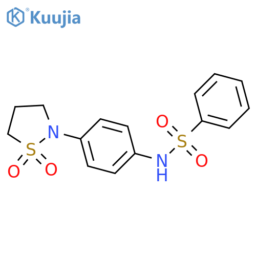 N-4-(1,1-dioxo-1lambda6,2-thiazolidin-2-yl)phenylbenzenesulfonamide structure