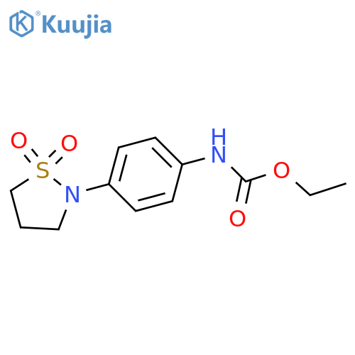 ethyl N-4-(1,1-dioxo-1lambda6,2-thiazolidin-2-yl)phenylcarbamate structure