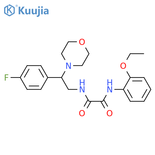 N-(2-ethoxyphenyl)-N'-2-(4-fluorophenyl)-2-(morpholin-4-yl)ethylethanediamide structure