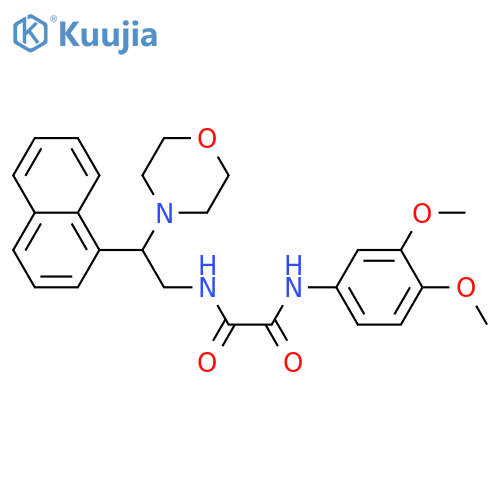 N'-(3,4-dimethoxyphenyl)-N-2-(morpholin-4-yl)-2-(naphthalen-1-yl)ethylethanediamide structure