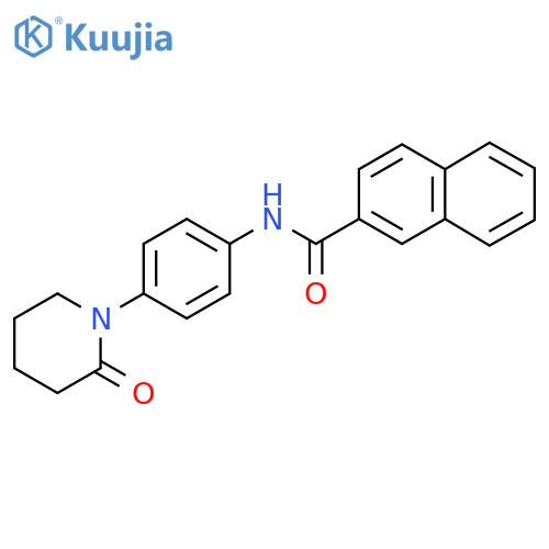 N-4-(2-oxopiperidin-1-yl)phenylnaphthalene-2-carboxamide structure